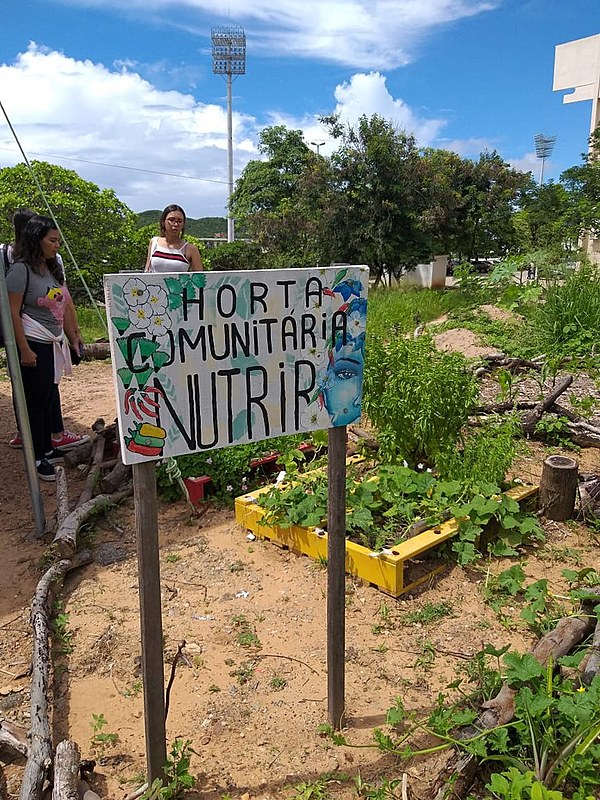 Laboratório de Horta Comunitária Nutrir (LabNutrir) vinculado ao Departamento de Nutrição da UFRN