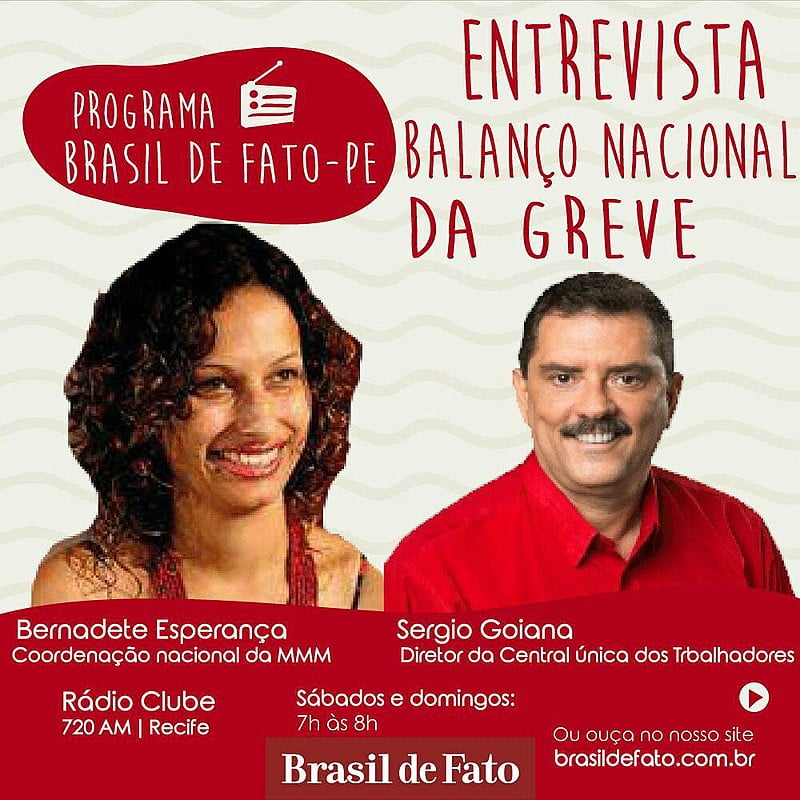 Mobilização nacional por direitos.
