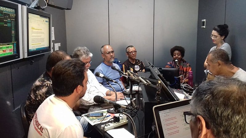 CUT, CTG, CSP Conlutas, UGT, Intersindical e Força Sindical juntos no programa