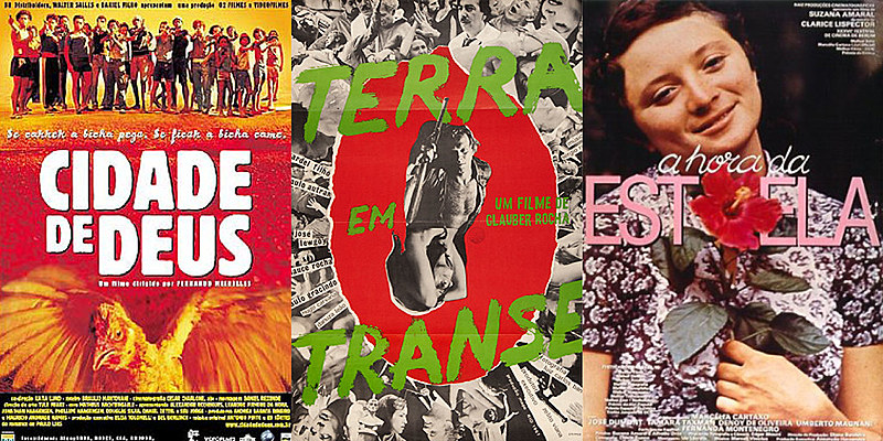 Clássicos do cinema nacional: Cidade de Deus (2002), Terra em transe (1967) e A hora da estrela (1985)