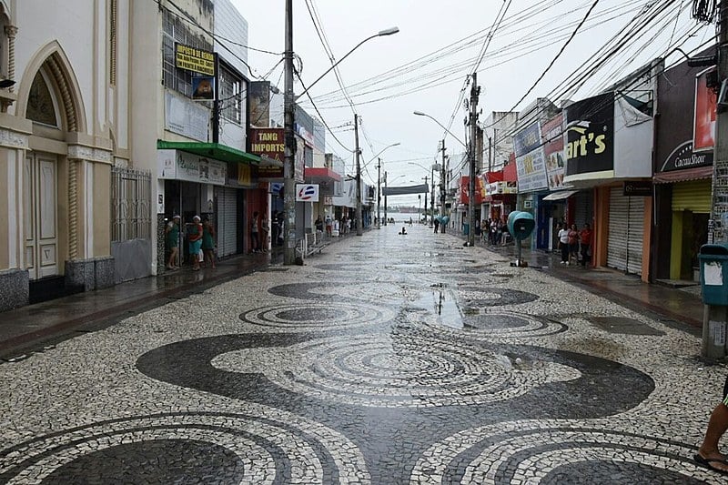 Centro de Aracaju (SE) vazio, com a adesão dos trabalhadores à Greve Geral.