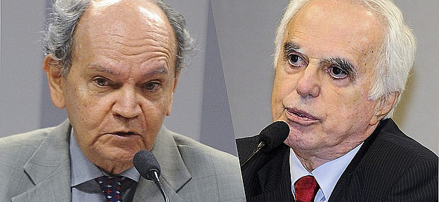 El embajador Guimarães Neto y el investigador Guilherme Costa Delgado participaron en el seminario.