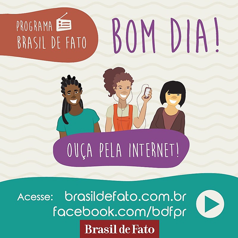 O programa Brasil de Fato também é transmitido por rádios nos estados de SP, PE, MG e RJ / Divulgação