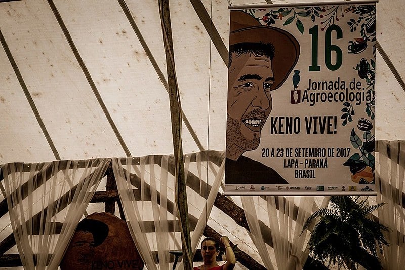 Imagem e exemplo de vida do militante Keno marca a 16ª edição da Jornada de Agroecologia de 2017