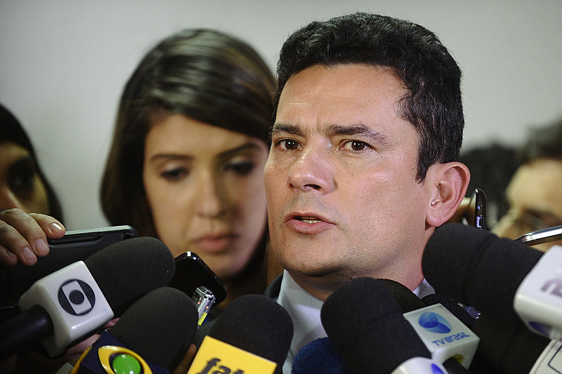 Juiz Sérgio Moro em coletiva de imprensa