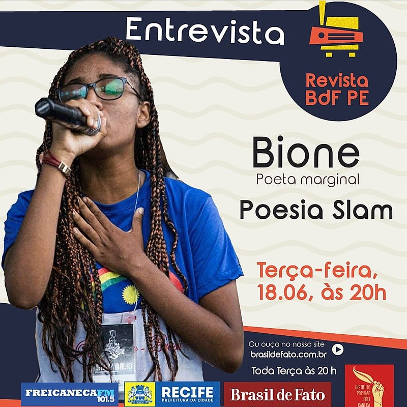 Bione representou Pernambuco na edição 2018 do Slam BR