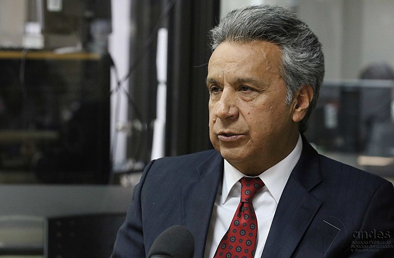O presidente Lenín Moreno, que anunciou o empréstimo como uma "grande notícia", enfrenta denúncias em um caso de paraíso fiscal