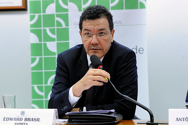 Vice-presidente da Andifes, Edward Madureira Brasil, em audiência pública na Comissão de Educação da Câmara dos Deputados