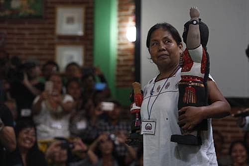 La vocera Patricio Martínez recibió el respaldo de 58 etnias indígenas de México