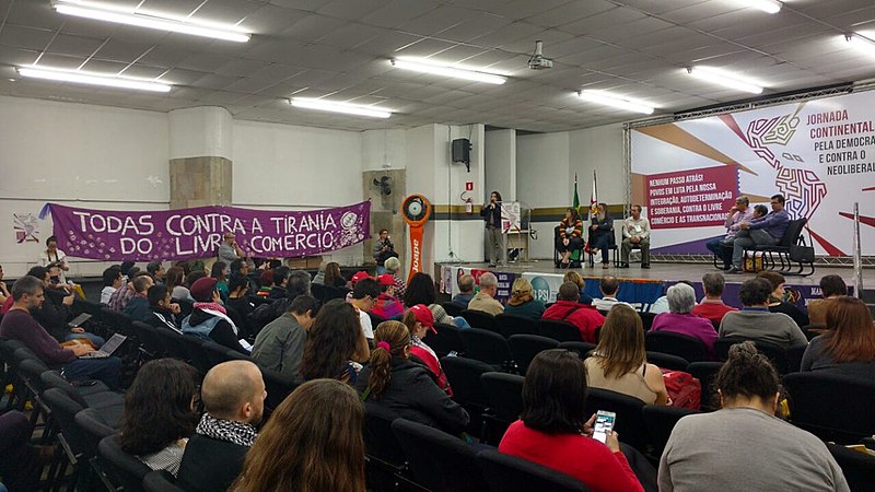 Lançamento da Jornada Continental pela Democracia e contra o Neoliberalismo em São Paulo