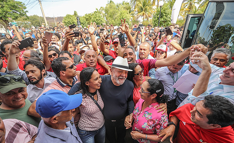 Lula visita o campus de Salinas do Instituto Federal do Norte, em 26 de outubro de 2017.