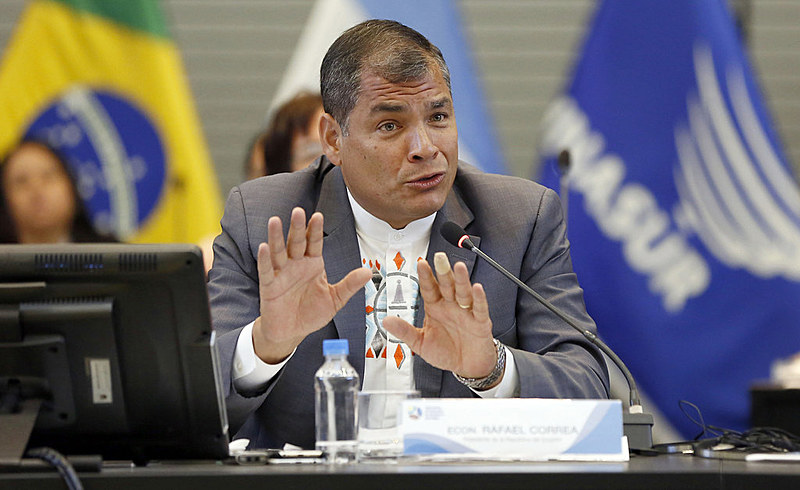 Rafael Correa foi presidente do Equador entre 2007 e 2017, pelo Aliança País
