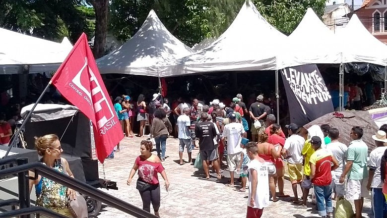 Acampamento Lula livre no Ceará