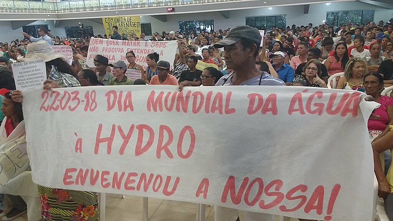 A água em 26 localidades de Barcarena apresentaram metais pesados causados pelas indústrias