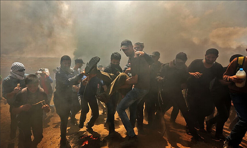 Em dois dias de violência contra palestinos, Faixa de Gaza registra 60 mortos e 2.771 feridos
