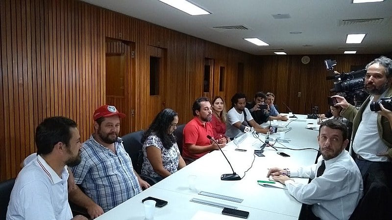 Coletiva de imprensa na ALMG aconteceu no início desta tarde
