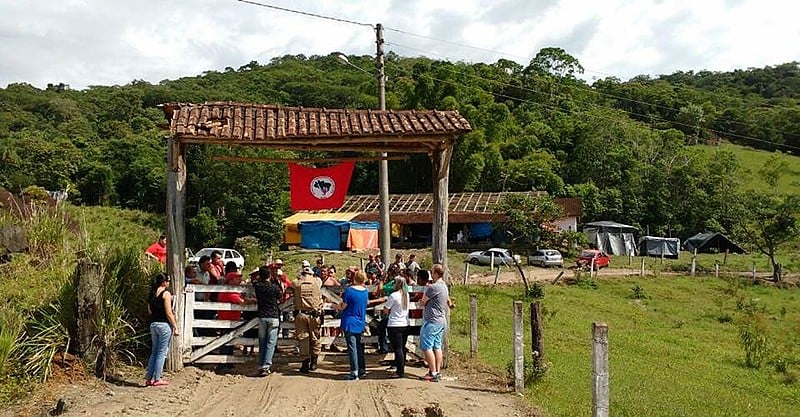 Ocupação do MST em Garuva, no norte de Santa Catarina