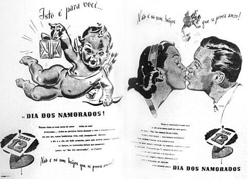 Slogan das Lojas Clipper: “Não é só com beijos que se prova o amor”