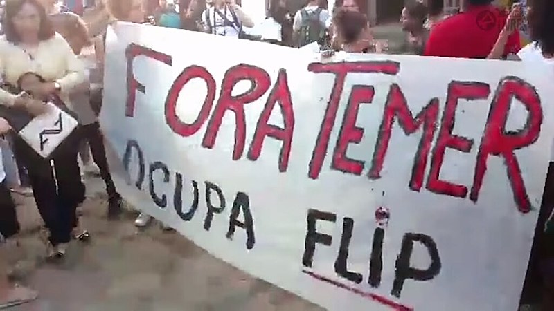 A 14ª edição da Festa Literária Internacional de Paraty também reverberou o "Fora, Temer"