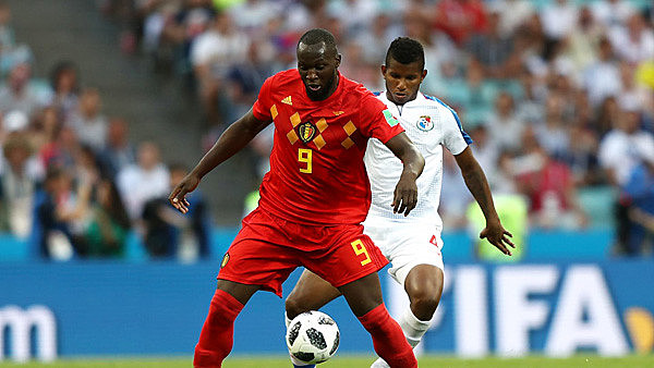 Lukaku balançou as redes quatro vezes na Copa, e é a esperança de gols da Bélgica contra o Brasil