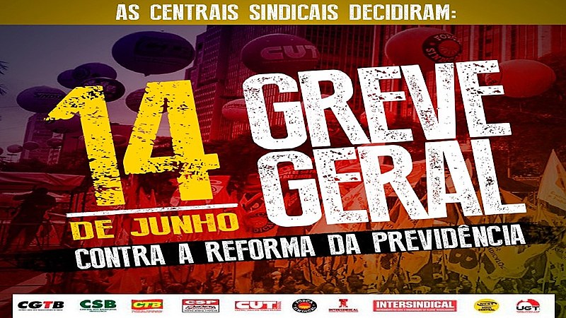 A greve geral se caracteriza como um movimento das diversas categorias para a defesa de interesses profissionais, econômicos e sociais.