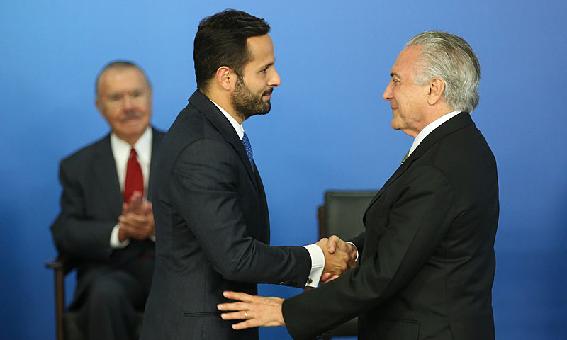 Michel Temer deu posse ao ex-ministro da Cultura, Marcelo Calero, em maio deste ano