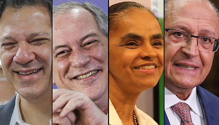 Os quatro presidenciáveis empatados em segundo lugar