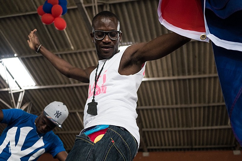 Festa haitiana que comemorou o Dia da Bandeira do Haiti, em 2015, em Curitiba