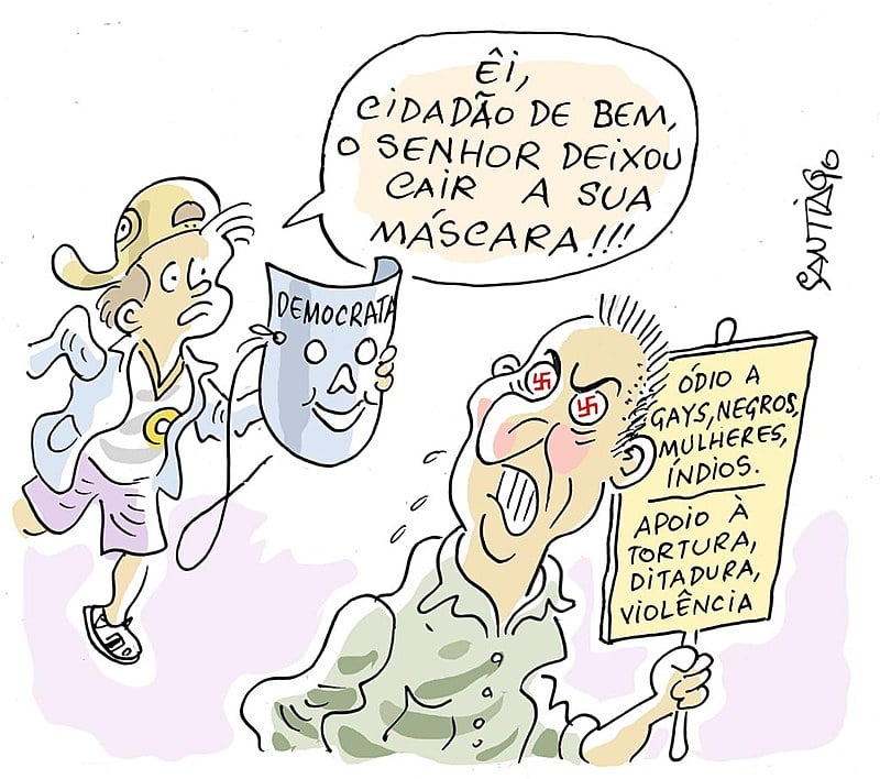 A máscara caiu