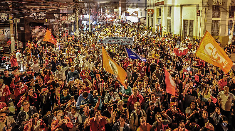Ato pela democracia e pela liberdade de Lula em São Bernardo