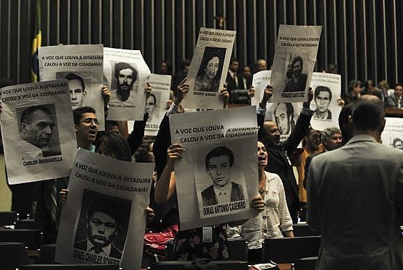 Ato realizado em 2014, quando a Comissão Nacional da Verdade publicou lista oficial de mortos e desaparecidos políticos durante a ditadura