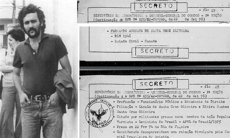 "Foi uma forma de tentar desestabilizar o Felipe, que tem incomodado muito o governo”, afirmou o irmão de Fernando Santa Cruz