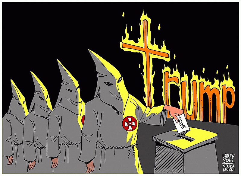 Figuras como Trump e, no Brasil, Jair Bolsonaro (PSC) e outros tantos, se omitem sobre a violência contra as mulheres, negros e contra a diversidade sexual