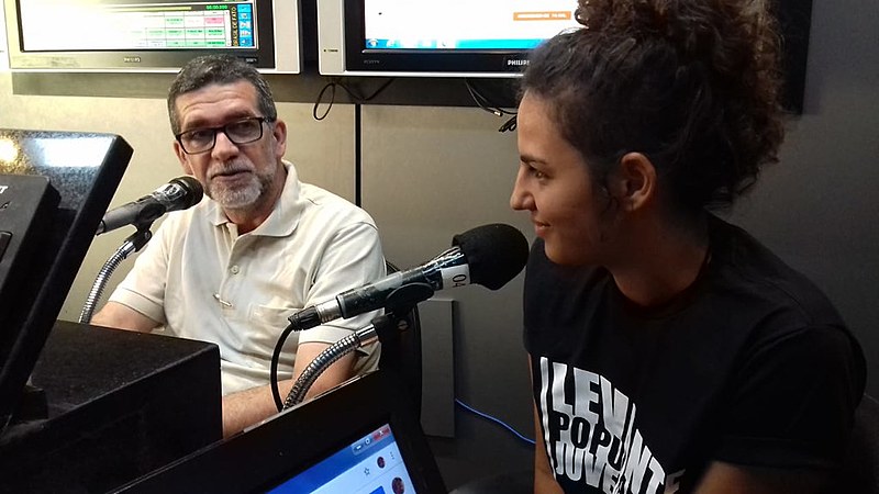 Fernando Melo faz parte do SINTEPE e Rosa Amorim  é militante do Levante Popular da Juventude
