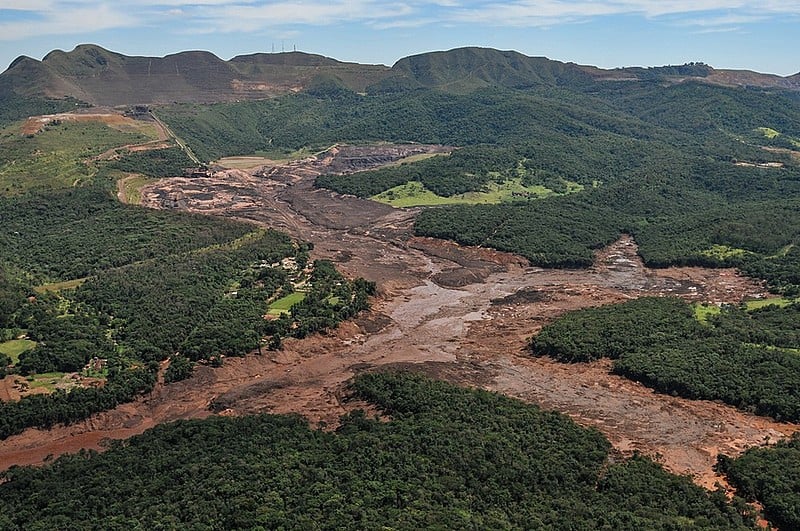 Lama tóxica da Vale em Brumadinho, na Região Metropolitana de Belo Horizonte (MG)