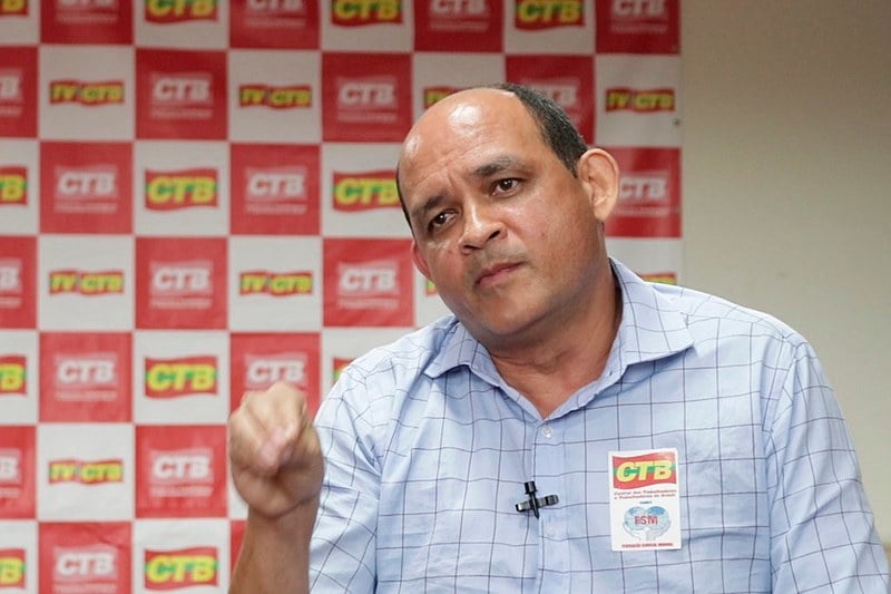 Divanilton Pereira, vice-presidente da CTB, na sede da central