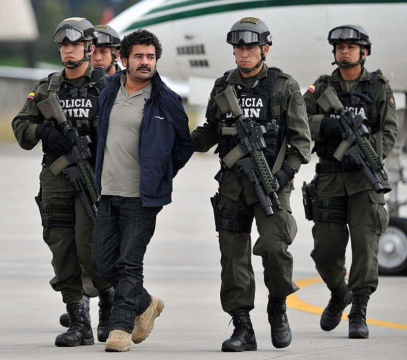 Diego Rastrojo, preso pela polícia colombiana em 2012