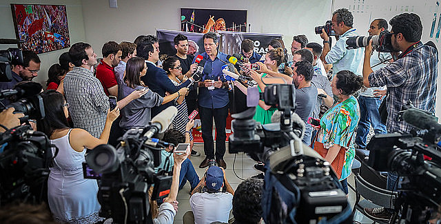 Haddad spoke with reporters on Wednesday