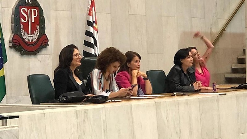 Deputadas ocuparam mesa da presidência