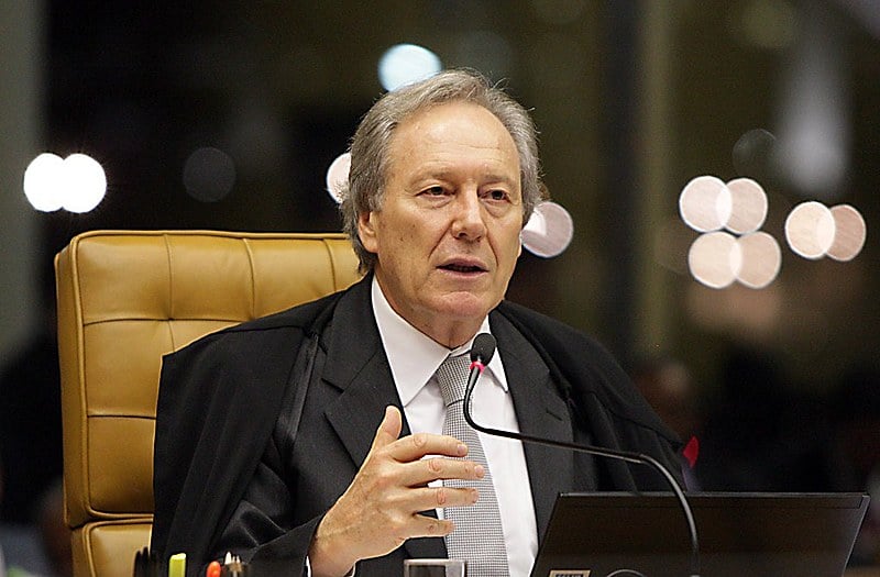 O ministro Ricardo Lewandowski durante reunião do Supremo Tribunal Federl