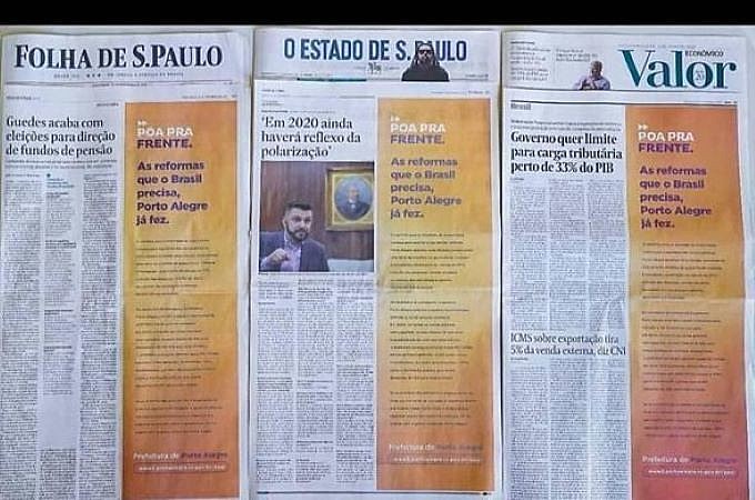 Campanha institucional foi publicada em jornais do centro do País