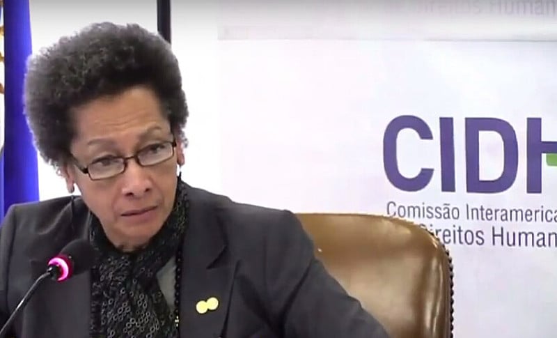 A presidente da CIDH, Margarette May Macaulay