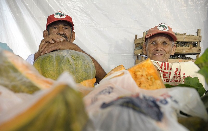 7ª edição da Feira Estadual da Reforma Agrária Cícero Guedes, no Largo da Carioca, Centro do Rio de Janeiro. Janeiro de 2015