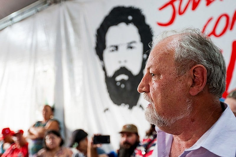 Stédile visitou a Vigília Lula Livre ao lado de outros integrantes do Comitê Nacional Lula Livre