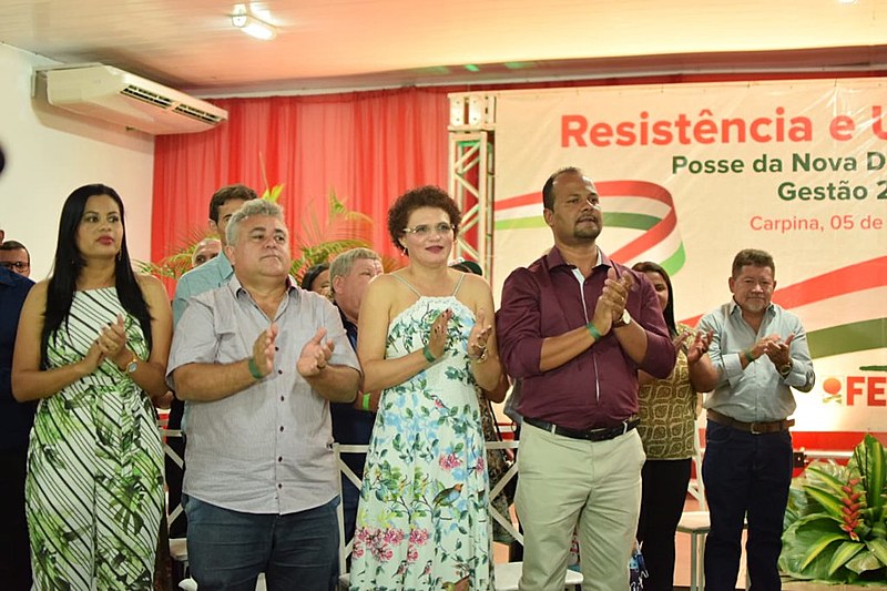Solenidade homenageou a nova presidenta da Fetape, Cícera Nunes, bem como os novos diretores, suplentes e conselho fiscal
