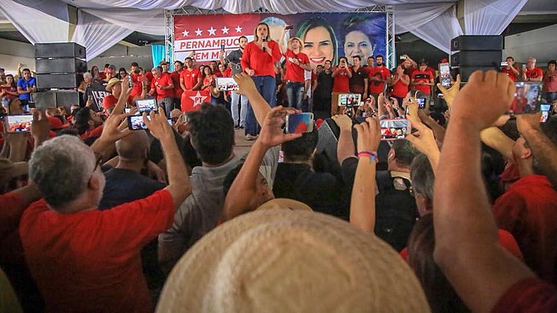 No último domingo (20) Marília lançou sua pré candidatura ao governo do estado em Recife.