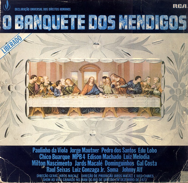 Capa do LP lançado em 1979, seis anos após o show realizado no Rio de Janeiro