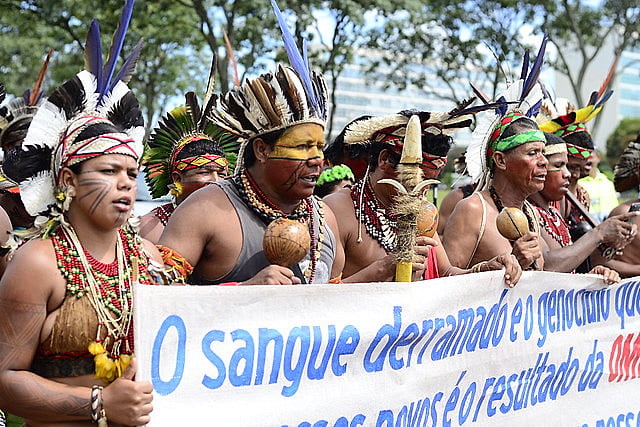 Protestos de povos indígenas em Brasília