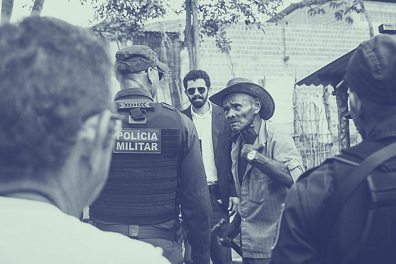 Ação de despejo da Comuna Marisa Letícia, acampamento do MST em São Gonçalo do Amarante (RN), ocorrida no dia 7 de agosto de 2019