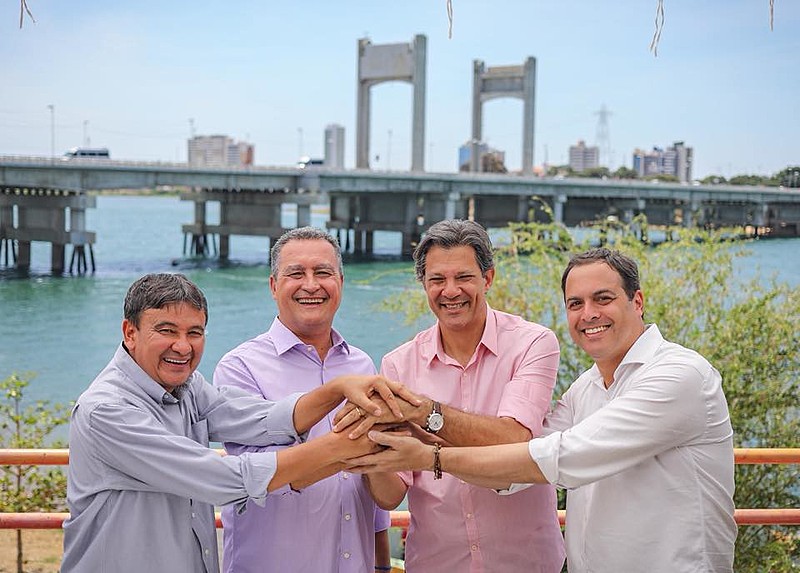 Nordeste elege aliados de Fernando Haddad: Wellington Dias (PT), Rui Costa (PT) e Paulo Câmara (PSB).